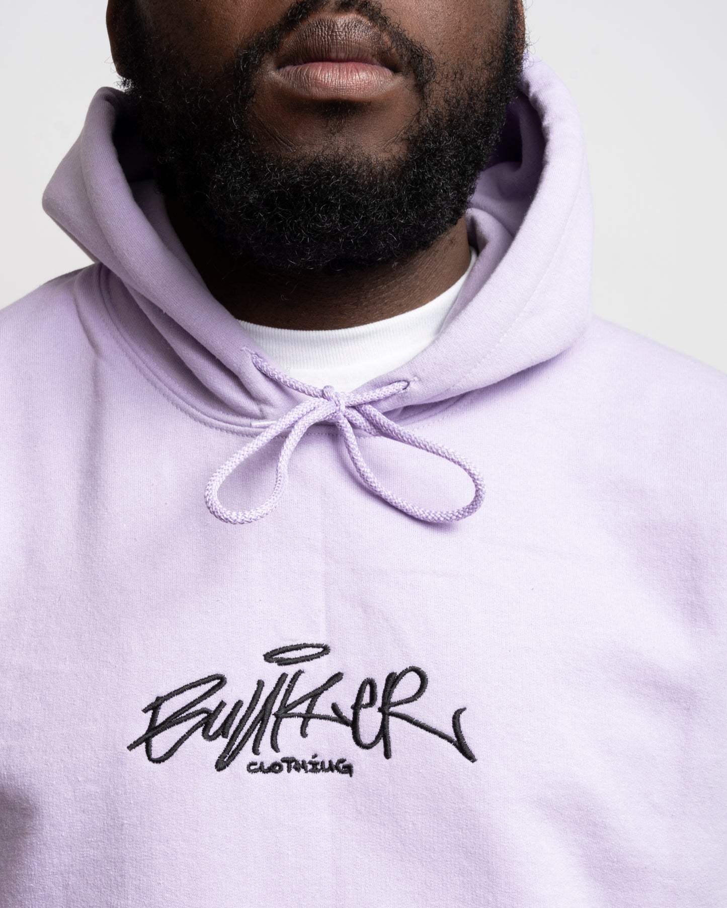 Embroidered Hoodie - Lilac