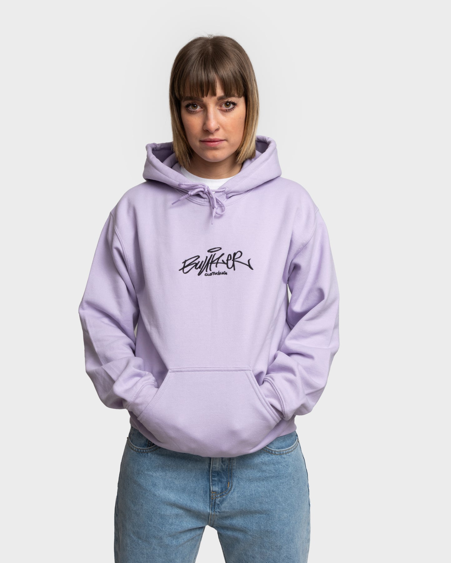Embroidered Hoodie - Lilac