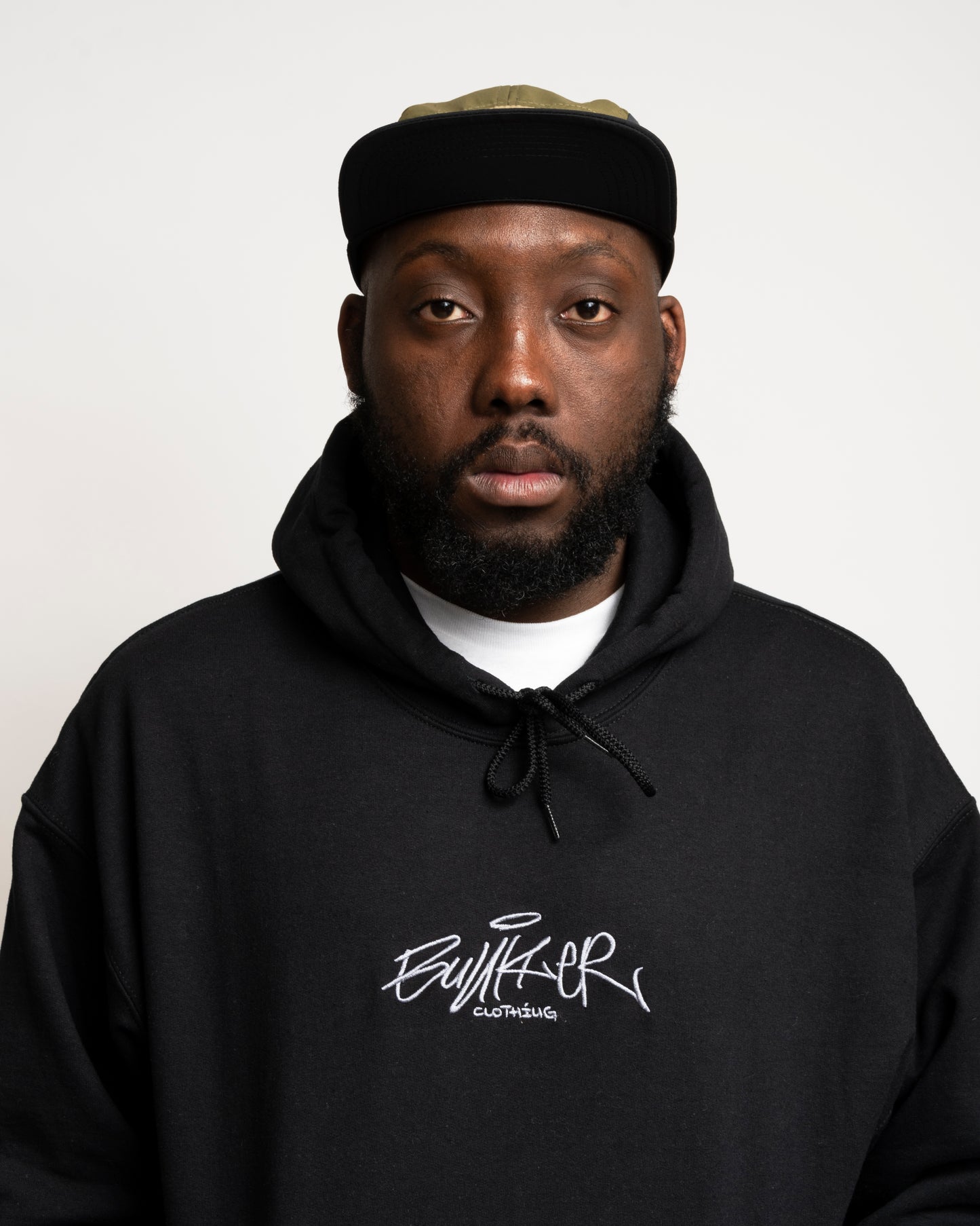 Embroidered Hoodie - Black